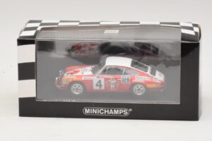 Porsche 911 S #4 G. Larrousse / J-C. Perramond 2nd Place Rally Monte Carlo 1972 Minichamps 1:43 400726804 Metall – Bild 4 von 4