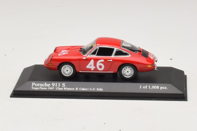 Porsche 911 S #46 Cahier / Killy Class Winners Targa Florio 1967 Minichamps 1:43 Porsche 911 S #46 Cahier / Killy Class Winners Targa Florio 1967 Minichamps 1:43 430676746 Metall
