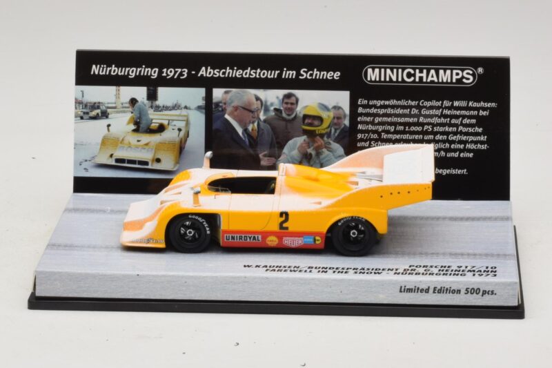 Porsche 917/10 #2 W. Kauhsen Farewell In The Snow Nurburgring 1973 Minichamps 1:43 Porsche 917/10 #2 W. Kauhsen Farewell In The Snow Nurburgring 1973 Minichamps 1:43 437736592 Metall