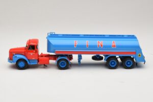 Scania L110S Tanksattelzug FINA Minichamps 1:43 499126970 Metall – Bild 3 von 6