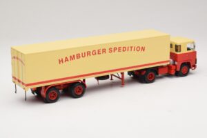 Scania LB111S Koffersattelzug Hamburger Spedition Minichamps 1:43 499123880 Metall – Bild 2 von 6