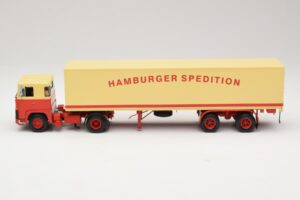 Scania LB111S Koffersattelzug Hamburger Spedition Minichamps 1:43 499123880 Metall – Bild 3 von 6