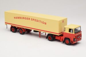 Scania LB111S Koffersattelzug Hamburger Spedition Minichamps 1:43 499123880 Metall – Bild 4 von 6