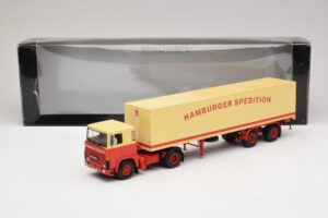 Scania LB111S Koffersattelzug Hamburger Spedition Minichamps 1:43 499123880 Metall – Bild 6 von 6