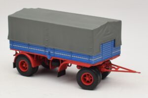 Lkw-Anhänger Blau Rot Minichamps 1:43 439159092 Metall – Bild 4 von 6