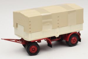 Lkw-Anhänger Planen Weiss Rot Minichamps 1:43 439159096 Metall