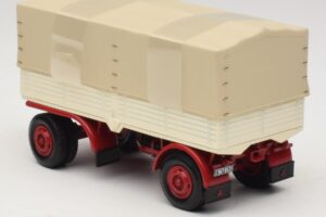 Lkw-Anhänger Planen Weiss Rot Minichamps 1:43 439159096 Metall – Bild 5 von 6