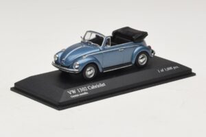 Volkswagen 1302 Cabriolet Blau Metallic Minichamps 1:43 430055042 Metall – Bild 2 von 4