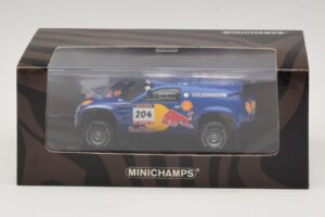 Volkswagen Race Touareg Red Bull #204 J. Kleinschmidt / F. Pons Dakar Rally 2005 Minichamps 1:43 436045304 Metall – Bild 5 von 5
