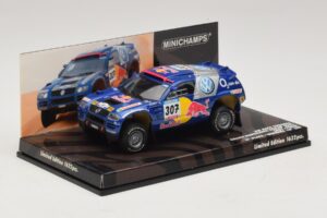 Volkswagen Race Touareg Red Bull #307 B. Saby / M. Perin Dakar Rally 2005 Minichamps 1:43 436055307 Metall – Bild 2 von 5