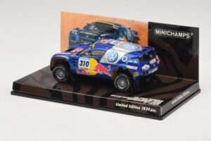 Volkswagen Race Touareg Red Bull #310 J. Kleinschmidt / F. Pons Dakar Rally 2005 Minichamps 1:43 436055310 Metall – Bild 3 von 5