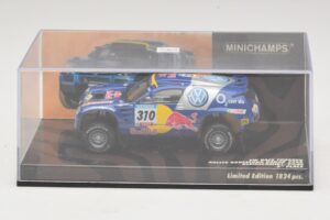 Volkswagen Race Touareg Red Bull #310 J. Kleinschmidt / F. Pons Dakar Rally 2005 Minichamps 1:43 436055310 Metall – Bild 4 von 5