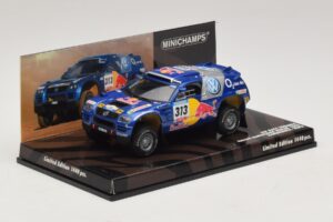 Volkswagen Race Touareg Red Bull #313 J. Kankkunen / J. Repo Dakar Rally 2005 Minichamps 1:43 436055313 Metall – Bild 2 von 5