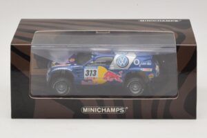 Volkswagen Race Touareg Red Bull #313 J. Kankkunen / J. Repo Dakar Rally 2005 Minichamps 1:43 436055313 Metall – Bild 5 von 5