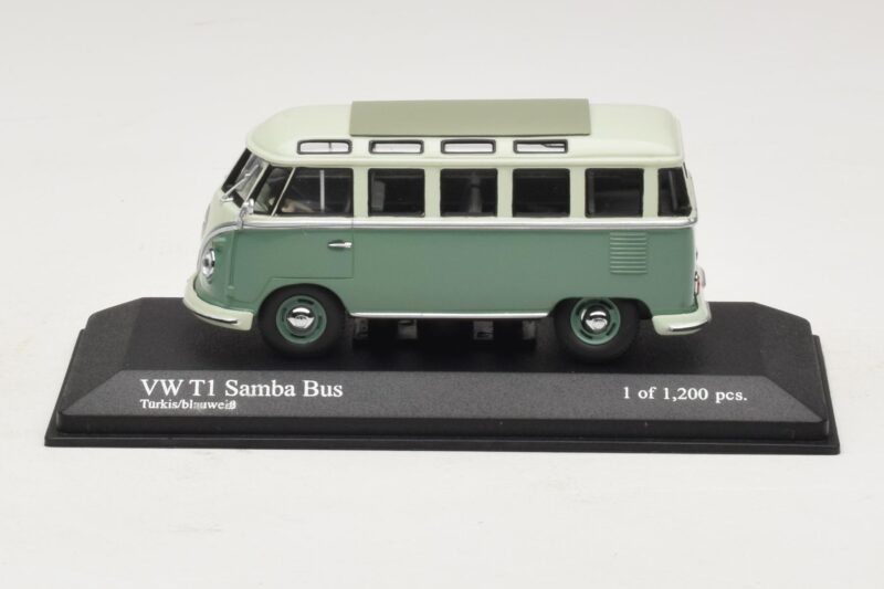 Volkswagen T1 Samba Bus Türkisblau Weiss Minichamps 1:43 Volkswagen T1 Samba Bus Türkisblau Weiss Minichamps 1:43 430052306 Metall