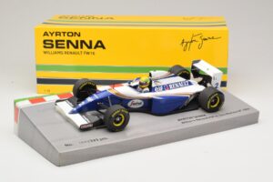 Williams FW16 Renault #2 A. Senna San Marino GP 1994 Minichamps 1:18 543941833 Metall – Bild 6 von 7