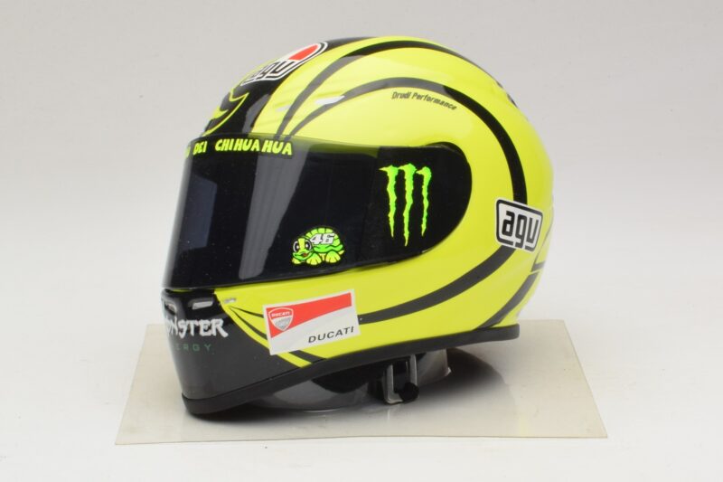 AGV Helm V. Rossi MotoGP Valencia Test 2009 Minichamps 1:2 327100066 Metall