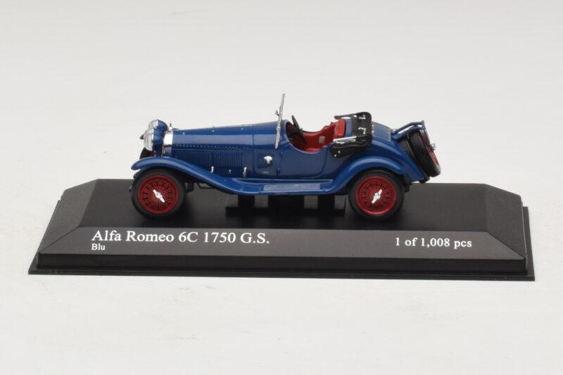 Alfa Romeo 6C 1750 G.S. Blau Minichamps 1:43 400120431 Metall