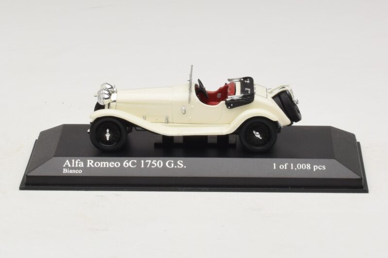 Alfa Romeo 6C 1750 G.S. Weiss Minichamps 1:43 400120430 Metall