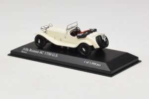 Alfa Romeo 6C 1750 G.S. Weiss Minichamps 1:43 400120430 Metall – Bild 3 von 5
