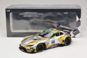 BMW Z4 GT3 #46 M. Palttala / L. Luhr 24 Hours of Spa Winner 2015 Minichamps 1:18 151152346 Metall – Bild 6 von 6
