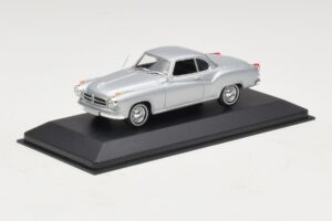 Borgward Isabella Coupé Silber Minichamps 1:43 400096031 Metall – Bild 2 von 5