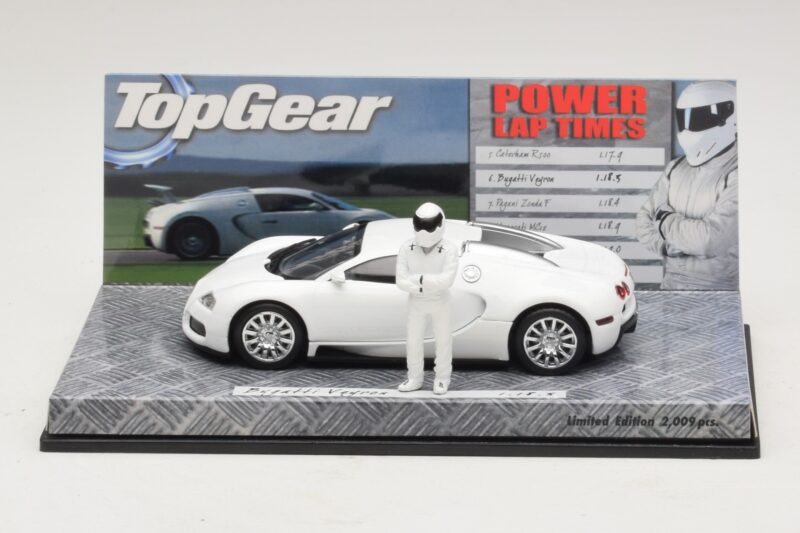 Bugatti Veyron Weiss Top Gear Edition Minichamps 1:43 519431100 Metall