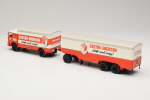 Bussing LU 11/16 Kofferanhänger Dextro Energen Minichamps 1:43 499073940 Metall – Bild 5 von 6