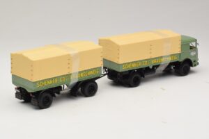 Bussing LU 11/16 Pritschenanhänger Schenker Minichamps 1:43 499073924 Metall – Bild 2 von 6