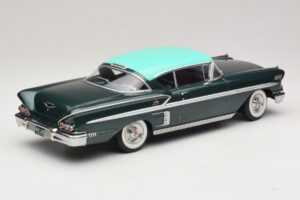 Chevrolet Bel Air Impala Coupe Dunkelgrün Metallic & Grün KK-Scale 1:18 KKDC181594 Metall – Bild 2 von 6