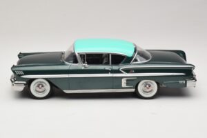 Chevrolet Bel Air Impala Coupe Dunkelgrün Metallic & Grün KK-Scale 1:18 KKDC181594 Metall – Bild 3 von 6