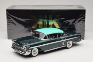 Chevrolet Bel Air Impala Coupe Dunkelgrün Metallic & Grün KK-Scale 1:18 KKDC181594 Metall – Bild 6 von 6