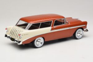 Chevrolet Bel Air Nomad Braun Metallic & Creme KK-Scale 1:18 KKDC181294 Metall – Bild 2 von 6
