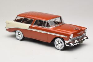 Chevrolet Bel Air Nomad Braun Metallic & Creme KK-Scale 1:18 KKDC181294 Metall – Bild 4 von 6