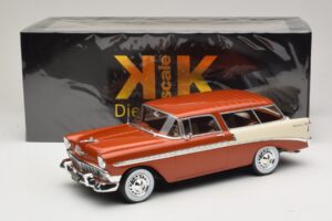 Chevrolet Bel Air Nomad Braun Metallic & Creme KK-Scale 1:18 KKDC181294 Metall – Bild 6 von 6