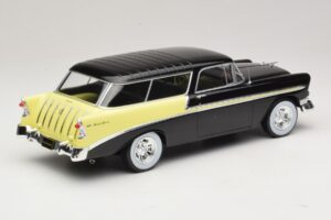 Chevrolet Bel Air Nomad Custom Schwarz & Hellgelb KK-Scale 1:18 KKDC181293 Metall – Bild 2 von 6