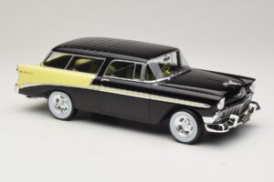 Chevrolet Bel Air Nomad Custom Schwarz & Hellgelb KK-Scale 1:18 KKDC181293 Metall – Bild 4 von 6