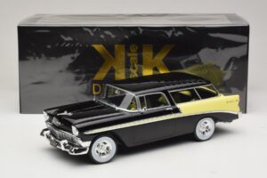 Chevrolet Bel Air Nomad Custom Schwarz & Hellgelb KK-Scale 1:18 KKDC181293 Metall – Bild 6 von 6