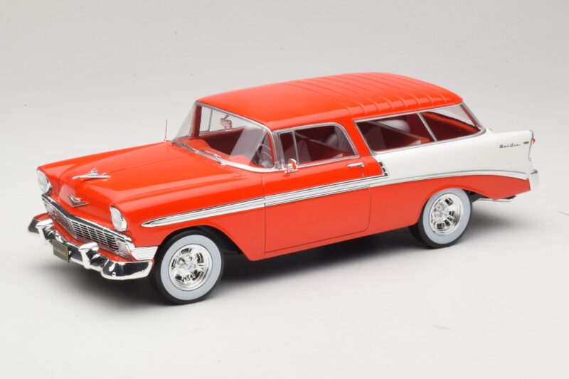 Chevrolet Bel Air Nomad Custom Hellrot & Weiss KK-Scale 1:18 KKDC181291 Metall