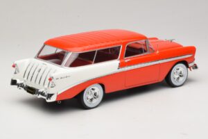 Chevrolet Bel Air Nomad Custom Hellrot & Weiss KK-Scale 1:18 KKDC181291 Metall – Bild 2 von 6