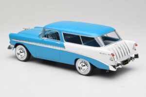 Chevrolet Bel Air Nomad Türkis & Weiss KK-Scale 1:18 KKDC181292 Metall – Bild 5 von 6