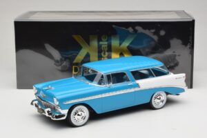 Chevrolet Bel Air Nomad Türkis & Weiss KK-Scale 1:18 KKDC181292 Metall – Bild 6 von 6