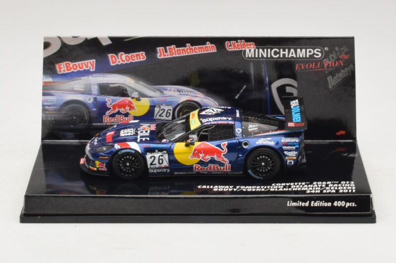 Chevrolet Corvette Z06.R GT3 Callaway Competition #26 Bouvy / Coens 24 Hours of Spa 2011 Minichamps 1:43 437111426 Metall