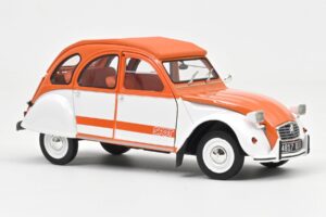 Citroen 2CV Spot Orange & Weiss Norev 1:18 181473 Metall – Bild 2 von 3