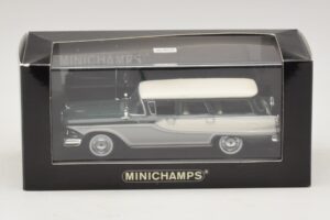 Edsel Bermuda Kombi Dunkelgrün Weiss Minichamps 1:43 400082013 Metall – Bild 5 von 5