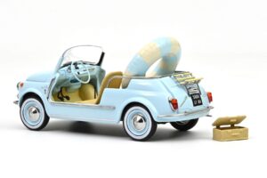 Fiat 500 Jolly Blau Norev 1:18 187793 Metall – Bild 2 von 5