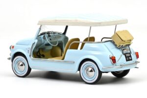 Fiat 500 Jolly Blau Norev 1:18 187793 Metall – Bild 3 von 5
