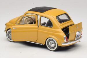 Fiat 500 Gelb Solido 1:18 8042 Metall – Bild 5 von 8