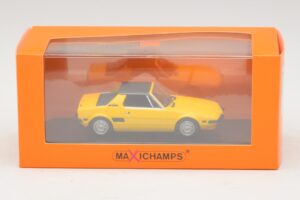 Fiat X1/9 Gelb Maxichamps 1:43 940121660 Metall – Bild 5 von 5