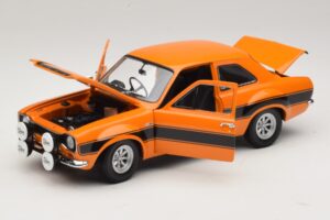 Ford Escort Mk1 RS1600 AVO Orange Mit Schwarzen Streifen Minichamps 1:18 100688104 Metall – Bild 2 von 8